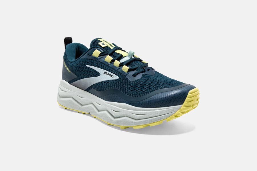 Brooks Running Shoes Womens Navy - Caldera 5 Trail - 2961-HRPGE